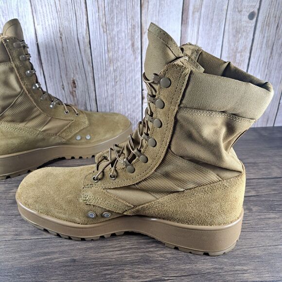 Hot Weather Army Combat Boot Vibram Men’s Sz 12.5 R Coyate 798 (VGC) - Picture 7 of 10